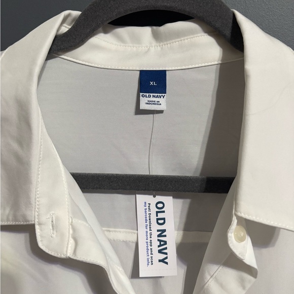 NWT Old Navy white business casual button up size XL - Picture 2 of 5